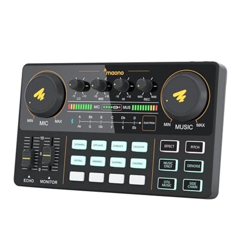 Image of MAONOCASTER AU-AM200 Portable Podcast Console 3.5mm Input & Output for Podcasters, Streamers and Musicians
