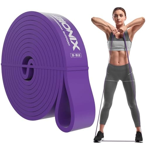Image of Bionix Resistance Bands - Pull Up Assistance Bands Set for Calisthenics, Muscle Toning, Yoga, Strength Training, Powerlifting Equipment- Stretch Bands for Exercise- Gym Fitness Bands for Men and Women