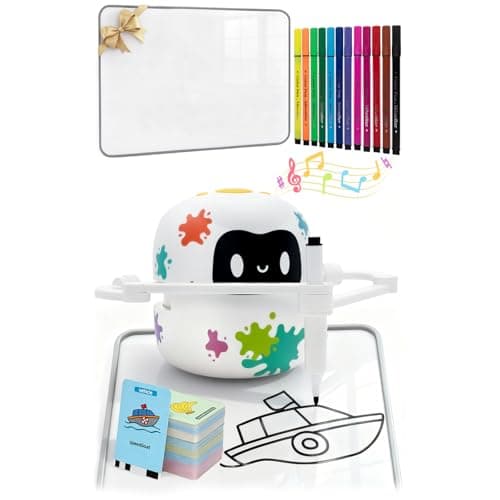 Image of Mewaii Drawing Robot for Kids, Smart Painting Robot Educational Toy with 150 Drawing Cards & 12 Crayons， Creative Birthday Gifts Toy for Boys Grils Aged 8-12