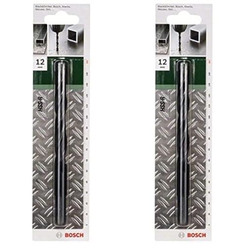 Image of Bosch 2609255022 Metal Drill Bits HSS-R with Diameter 12.0mm (Pack of 2)