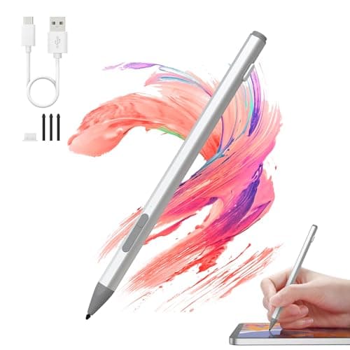Image of Pen for Surface Pro 11/10/9/8/7/6/5/4/3/X/Surface 3, Surface Go 4/3/2/1, Surface Laptop/Studio/Book 4/3/2/1 Stylus Pen, with Palm Rejection and Rechargeable, 4096 Pressure Sensitivity