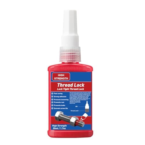 Image of INNOVAYOU Thread Lock Red, High Strength Lock Tight Anti Rust&Loosening, Locktight Threadlock for Gap Filling and Tighten Bolts Nuts Fasteners 50ml ﻿