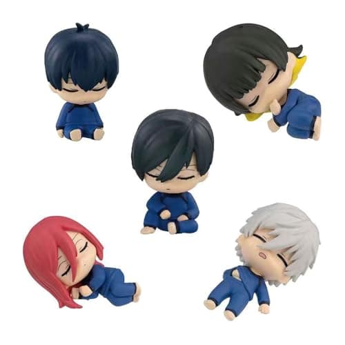 Image of Zhongkaihua 5Pcs Blue Lock Isagi Yoichi Figure Chigiri Hyoma Sleeping Ver Figurine 5CM Anime Model Statue Home Desk Decoration Gift