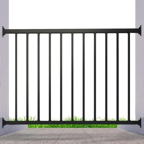 Image of CR Fence & Rail 1.2m x 1m (Norminal) Metal Balustrade for Decking (Deck Railing Kit) Wrought Iron Deck Railing Kit