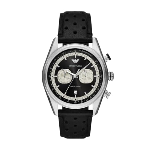 Image of Emporio Armani Men's Analog Quartz Watch with Leather Strap AR11635