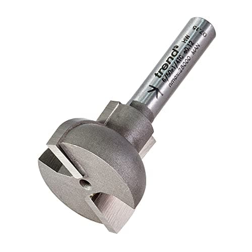 Image of Trend Professional Glazing Bar Scribe Router Cutter, 1/4 Inch Shank, 25mm Cut Diameter & 20mm Cut Length, 10mm Radius, Tungsten Carbide Tipped, 6/50X1/4TC