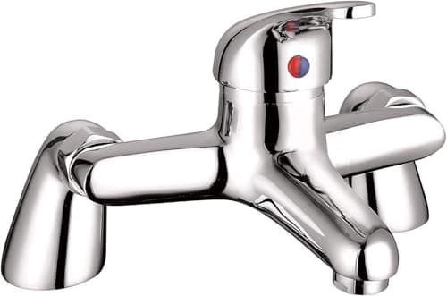 Image of Veebath Bath Filler Tap, Bathroom Taps Shower Mixer Tap, Bath Tub Single Lever Tap, Bath and Basin Taps, Chrome Finish with G3/4", Shower Mixer with Modern Design