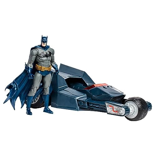 Image of McFarlane DC Multiverse Batman & Bat-Raptor Gold Label 2-Pack - Incredibly Detailed Collectible with Ultra Articulation, Vehicle, and DC Comics Theme
