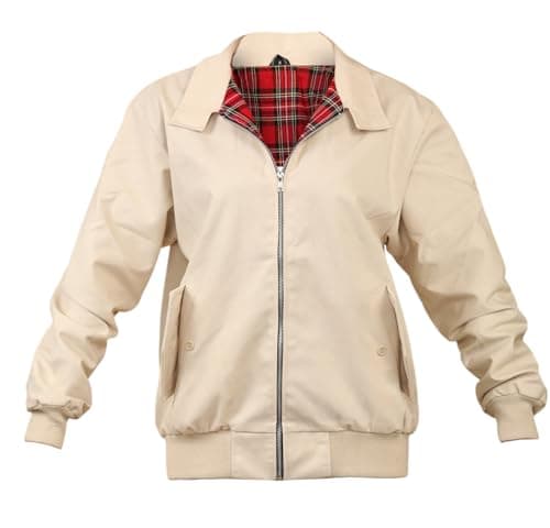 Image of Harrington Jacket by SKYTEXUK Classic/Retro/Mod/Scooter, 8 colours, sizes S - 5XL (L, Beige)