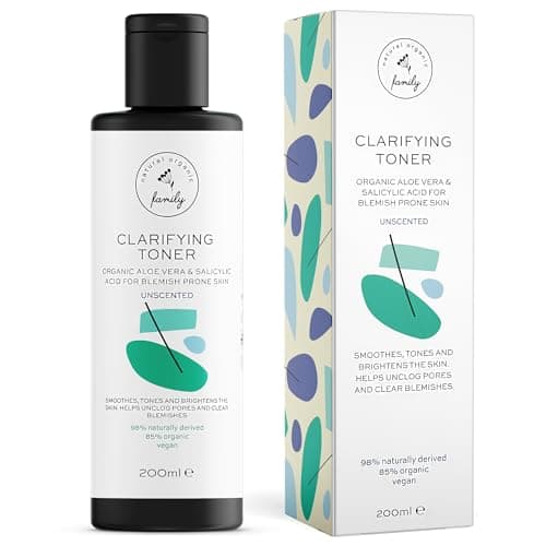 Image of Clarifying Toner for Face - Salicylic Acid Toner - Spot and Oil Control, Cruelty-Free Skincare by The Natural and Organic Family - 7.04 oz