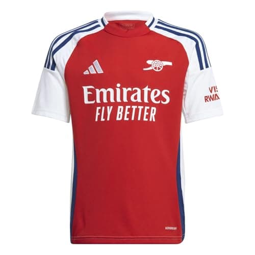 Image of adidas Kids Arsenal Home Shirt 2024 2025 Juniors Red 7-8 Years