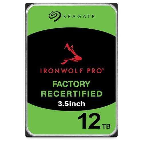 Image of Seagate IronWolf Pro 12 TB Internal Hard Drive 7200 RPM for NAS - ST12000NT001