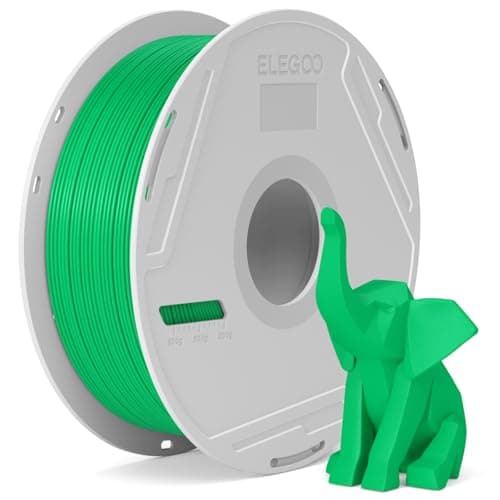Image of ELEGOO PLA Basic Filament and Reusable Spool Green 1KG, 1.75mm 3D Printing Filament High Dimensional Accuracy, Easy Installation 1KG(2.2lbs) Detachable Spool Fits for Most 3D Printers