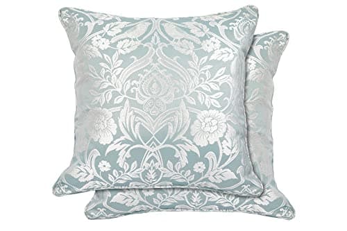 Image of Emma Barclay Eden - Jacquard Cushion Cover in Duck Egg - 17x17 (43x43cm)