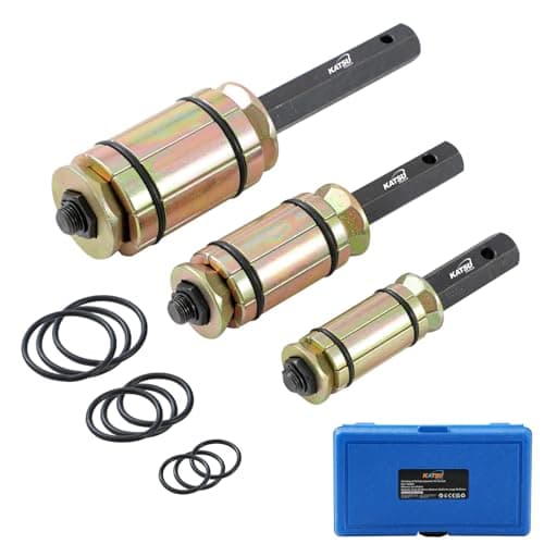 Image of KATSU Tools 3-Piece Exhaust Pipe Expander Set, Zinc Plated Forged Steel, Tail Pipe Expander Kit for Exhaust Systems, Mufflers, Trucks & Most Vehicles, Model 449861
