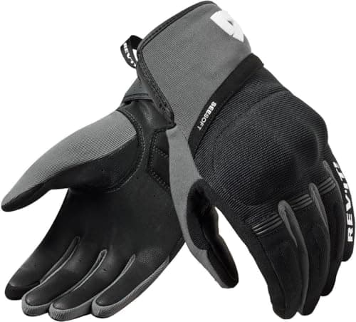Image of REV'IT! Revit Mosca 2 Motorcycle Gloves, Black/Grey, M