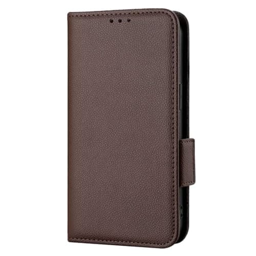 Image of Case Compatible with Fairphone 5 5G,PU Leather Case,Wallet design with Card Slot,Standable Flip Case Brown