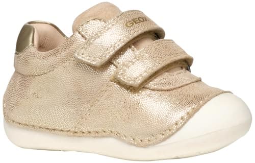Image of Geox Girls B Tutim Sneaker, Gold, 2.5 UK Child
