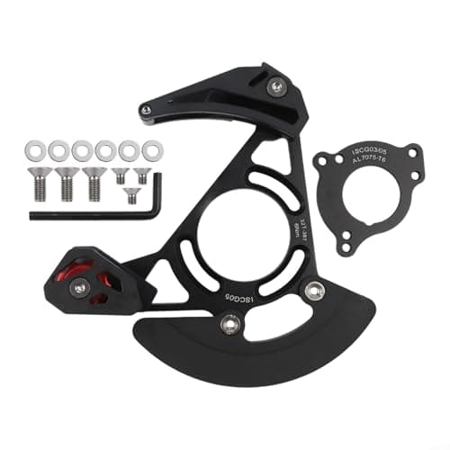Image of Mountain Bike Chain Guide for 32T 38T Single Disc Chainrings, Suitable for ISCG03 ISCG05 Mounting, Lightweight and (Black)