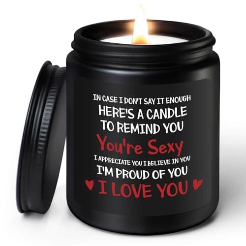 Image of Coldbling Anniversary Valentines Gifts for Her - Sandalwood Scented Candle Birthday Christmas Wedding Romantic I Love You Gifts Presents for Him Her Girlfriend Boyfriend Wife Husband Women Men