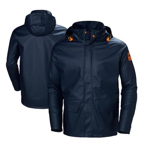 Image of Helly Hansen Workwear Mens Gale Rain Jacket Navy