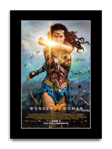 Image of HWC Trading Wonder Woman Gifts Printed Poster Signed Autograph Picture for Movie Memorabilia Fans (ID-004173) - A4 Print Only