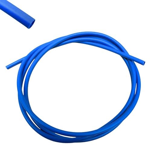 Image of 1 Metre Length of Blue PVC Electrical Wire Sleeving 3mm