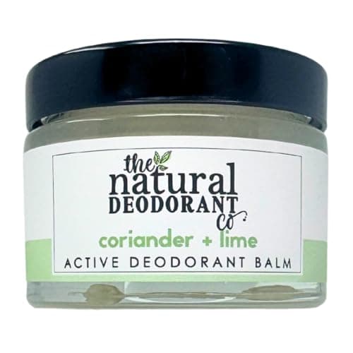 Image of The Natural Deodorant Co, Active Deodorant Balm Coriander & Lime 55g, Aluminium Free, Plastic Free, Extra Strength