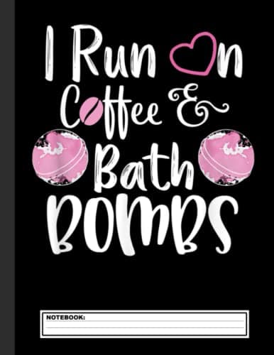 Image of I Run On Coffee & Bath Bombs | Yoga and Coffee Lover Notebook: Yoga Lined Notebook Journal Daily Planner Diary 8.5"x 11" (Yoga Journal Notebook Blank Lined Book)