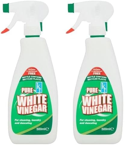 Image of 500ml White Vinegar Cleaning Spray White vinegar for Cleaning Distilled White Vinegar for Cleaning Spray Bottle easy to use for Glass, Oven and Window Cleaning (Pack of One) (Pack of 2)
