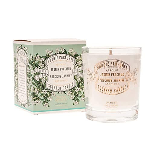 Image of Panier des Sens – Jasmine Candle - Scented Candles for Home & Room Decor - Fall Candle - 100% Natural Cotton Wick - Made in France - Long-Lasting & Vegan - 180g