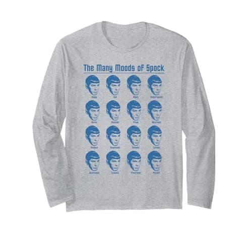 Image of Star Trek Many Moods of Spock Long Sleeve T-Shirt