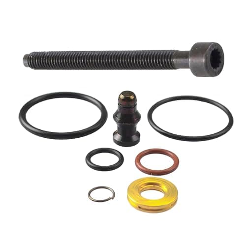 Image of MKAREPART Fuel Injector Washer Cleaner Seal Gasket Repair Kit Replacement with Injector Clamp Bolt M6x64 for A2 A3 A4 A6 Transporter T5 Bora Caddy Golf Polo 038198051C 038103385A