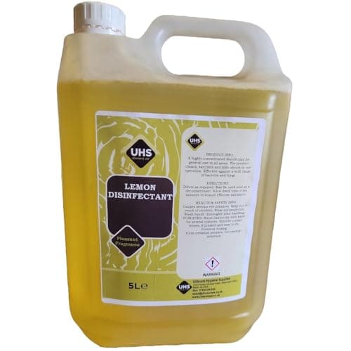 Image of UHS Lemon Disinfectant, 5L, Concentrated, Pleasant Fragrance