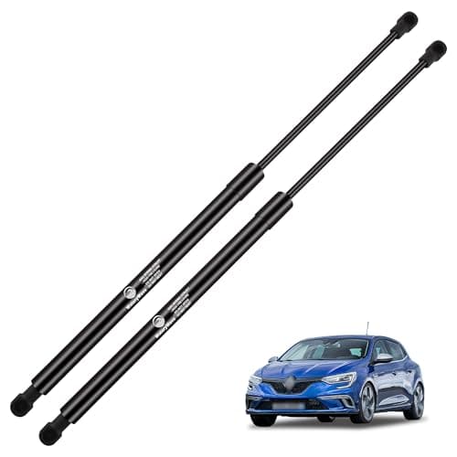 Image of WateryWave 2X Boot Struts for Re-nault Megane 4 (2015-2024) Rear Tailgate Struts Car Boot Gas Springs Black Gas Struts Heavy Duty Replace #904511213R; 90 45 112 13R