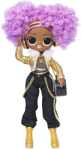 Image of LOL Surprise OMG 24K DJ Fashion Doll for Kids - 20 Surprises - Styled Hair & Fierce Fashions - For Ages 4 Years & Up - Includes Shoes, Shoebox, Accessories, Hatbox, Purse, Hairbrush & More
