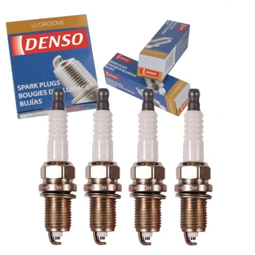 Image of 4 pc DENSO Standard U-Groove Spark Plugs compatible with Toyota Corolla 1.8L L4 2000-2008