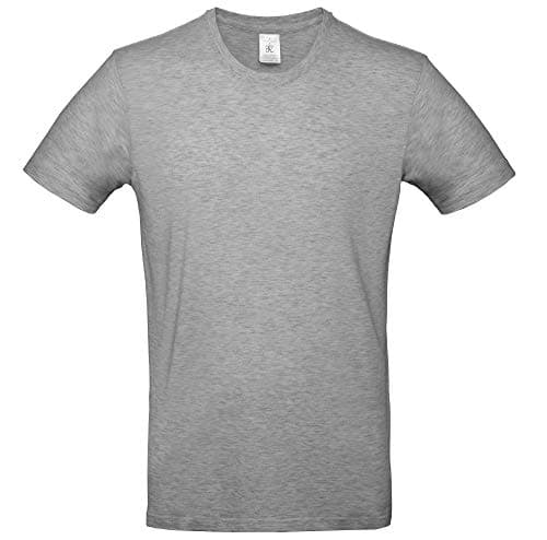 Image of B&C Men's #E190 Tee, Sport Grey, 5XL. TU03T