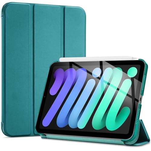 Image of ProCase Smart Case for iPad Mini 7 (A17 Pro 2024)/ Mini 6 2021 8.3 Inch, Hard Back Cover for iPad Mini 7th/6th Generation A2995/A2996/A2993/A2567/A2568/A2569 -Olivegreen