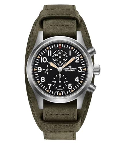 Image of Hamilton Men Chronograph Automatic Watch Khaki Field Swiss Made