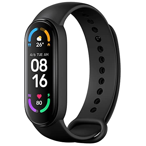 Image of Xiaomi Mi Smart Band 6-1.56'' AMOLED Touch Screen, SPO2, Sleep Breathing Tracking, 5ATM Water Resistant, 14 Days Battery Life, 30 Sports Mode, Fitness, Steps, Sleep, Heart Rate Monitor [Official UK]