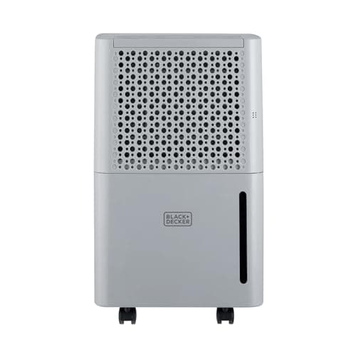 Image of BLACK+DECKER 12L Dehumidifier, 4 Modes, Quiet, 2.1L Water Tank, 24 Hour Timer, Grey, BXEH60016GBG