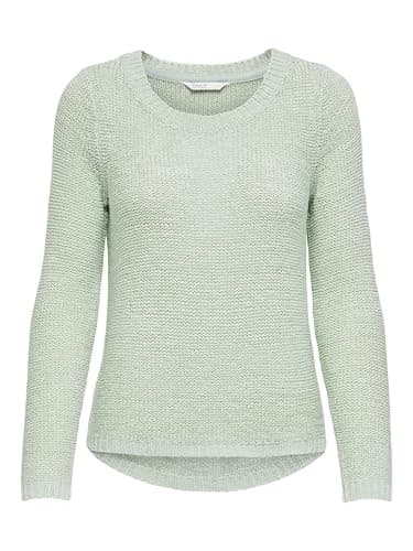 Image of ONLY Womens Onlgeena Xo L/S KNT Noos Pullover Sweater, Mint, M UK