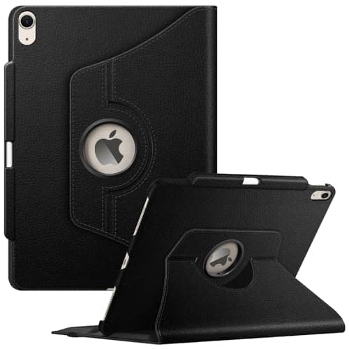 Image of FINTIE Rotating Case for iPad Air 13 inch M4 (2026) / M3 (2025) / M2 (2024) - [360 Degree Swivelling] Premium Leather Protective Cover with Pencil Holder, Auto Sleep/Wake, Black