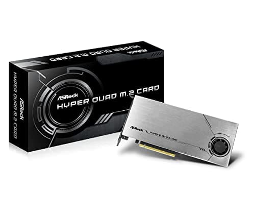 Image of Asrock Hyper Quad M.2 carte et adaptateur d'interfaces Interne