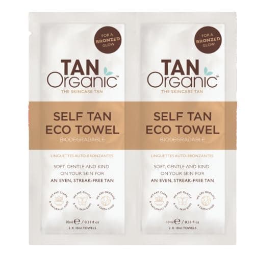 Image of Tan Organic Self Tanning Wipes (2 Pieces)