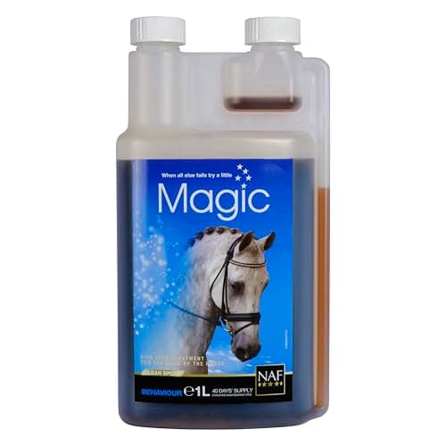 Image of NAF Five Star Magic Liquid 1L – Magnesium-Based Calmer for Horses – Supports Relaxation, Focus & Behaviour – With Magnesium & Herbal Extracts – Ideal for Nervous or Tense Horses