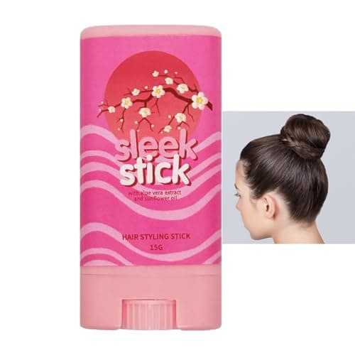 Image of Hair Wax Stick, Edge Control Stick for Men and Women, Floral-scented Matte Non-greasy Styling Hair Wax Stick for Flyaways, Longlasting Hair Finishing Stick Smoothing Frizz Wax Stick