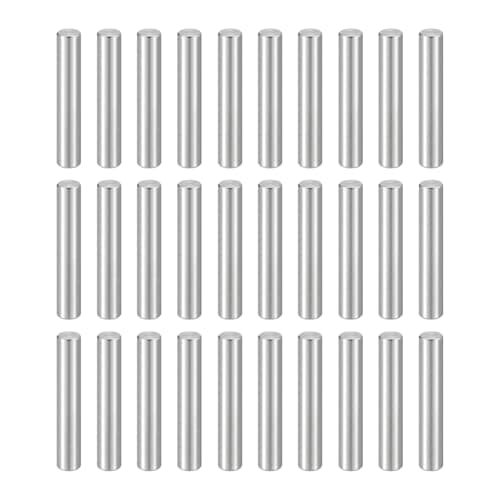 Image of sourcing map 50pcs Dowel Pins M3(3mm) x 16mm 304 Stainless Steel Cylindrical Shelf Support Peg Pin Rod Fasten Elements for Metal Devices Wood Furniture DIY Installation, Silver