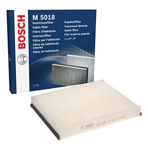 Image of Bosch M5018 Standard Cabin Filter, Replacement Filter - Filters Pollen and Dust for Cleaner Air Inside the Vehicle
